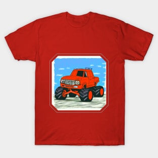 Red Monster Truck T-Shirt